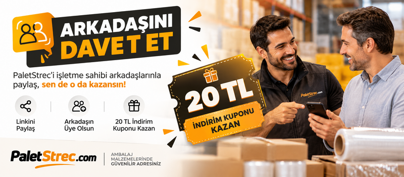 Arkadaşını davet et, 20 TL indirim kuponu kazan - PaletStrec.com