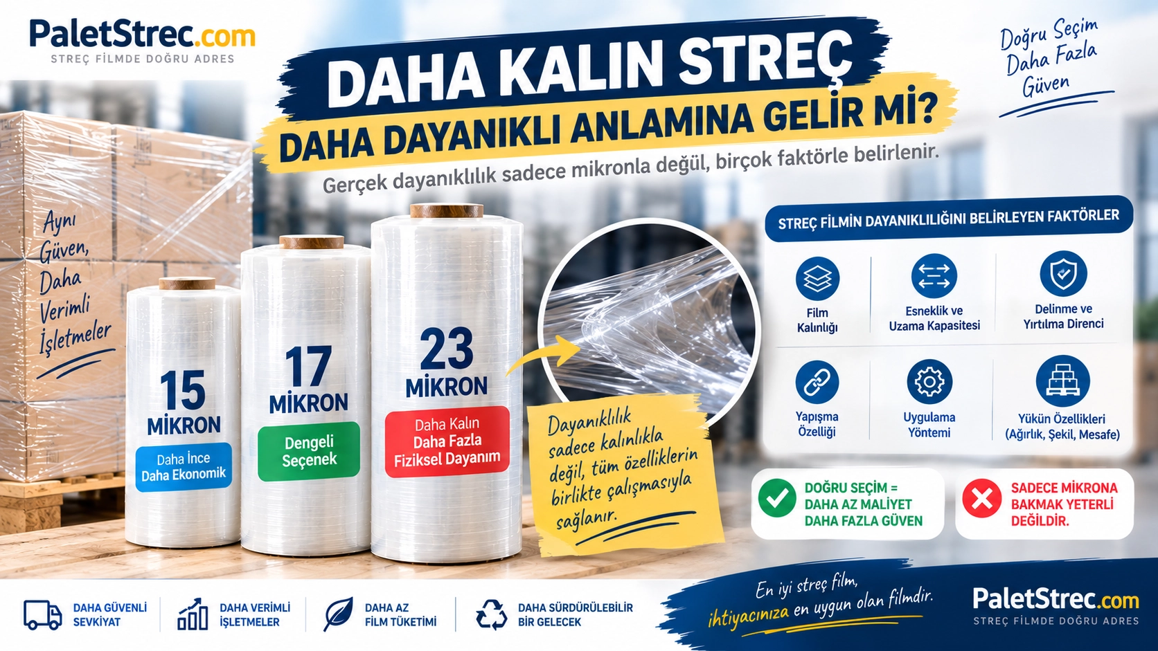 Daha kalın streç, daha dayanıklı olur mu?