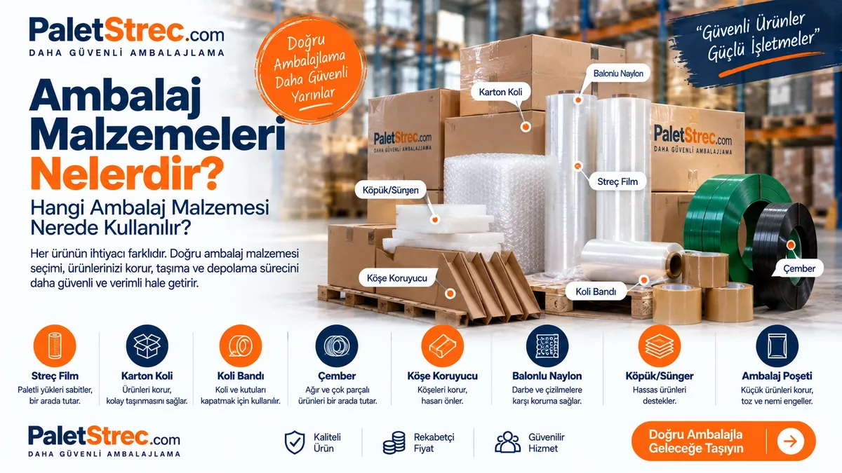 Ambalaj Malzemeleri Nelerdir? Hangi Ambalaj Malzemesi Nerede Kullanılır?