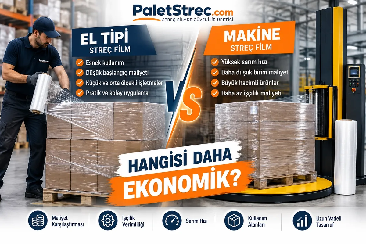 El Tipi mi Makine Streç Film mi? Hangi Yöntem Daha Ekonomik?