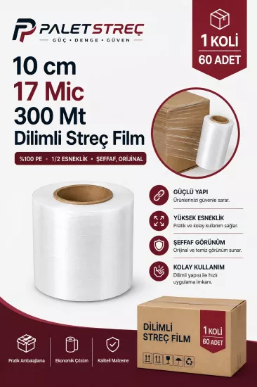 10 cm 17 Micron 300 Mt Palet Streç | Paletstrec 10 cm 17 Micron 300 Mt Palet Streç | Paletstrec