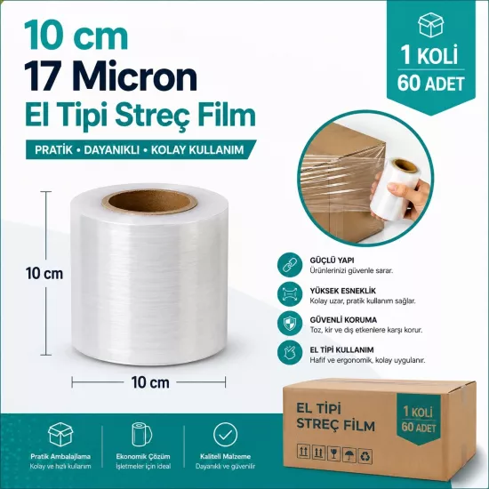 10 cm 17 Micron 300 Mt Palet Streç | Paletstrec 10 cm 17 Micron 300 Mt Palet Streç | Paletstrec