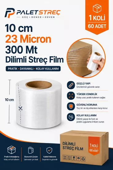 10 cm 23 Micron 300 Mt Palet Streç | Paletstrec 10 cm 23 Micron 300 Mt Palet Streç | Paletstrec