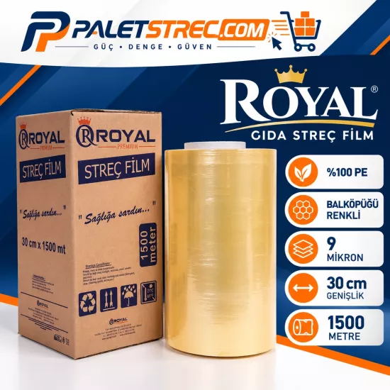ROYAL Gıda Streç Film 30 cm 9 Mikron 1500 metre